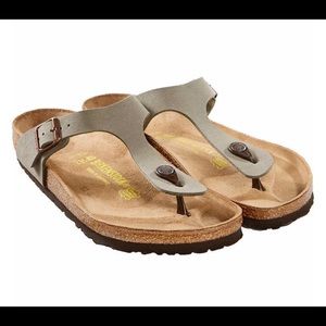 NIB Birkenstock Gizeh Stone Color